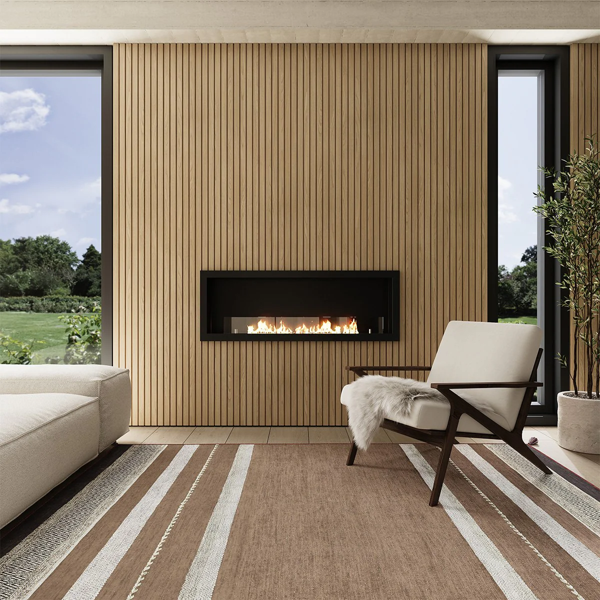 Solid Oak Slat Wall Panels (15 SF) - Image 4