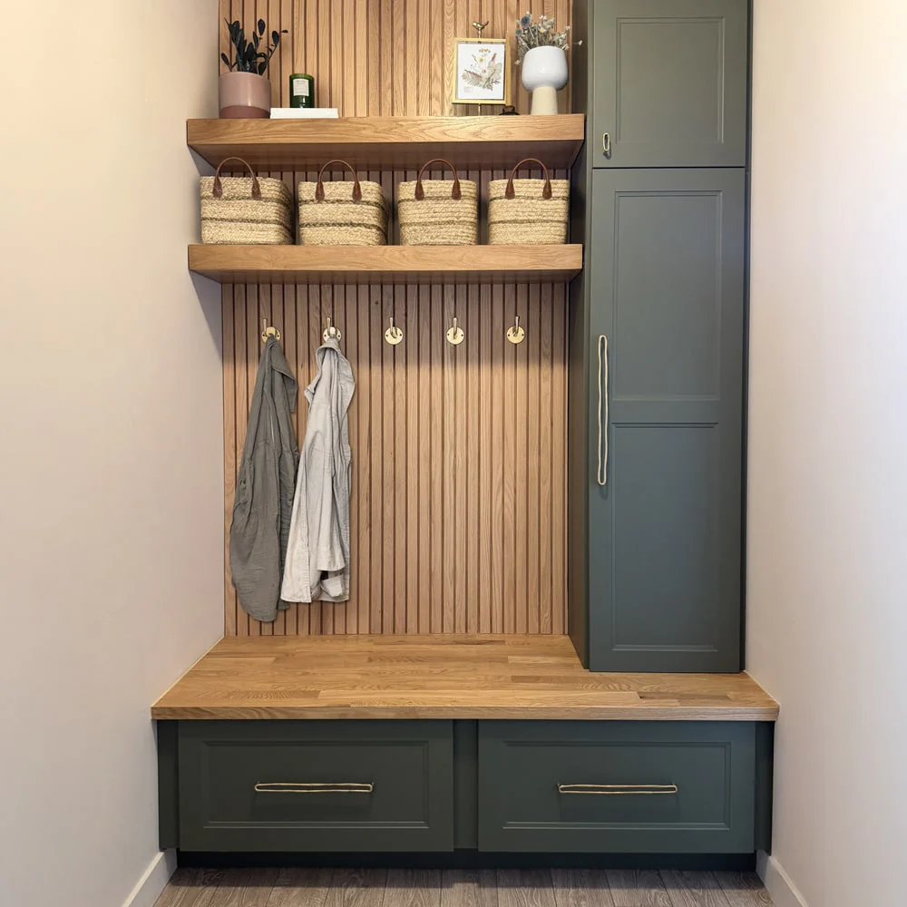 Solid Oak Slat Wall Panels (15 SF) - Image 6