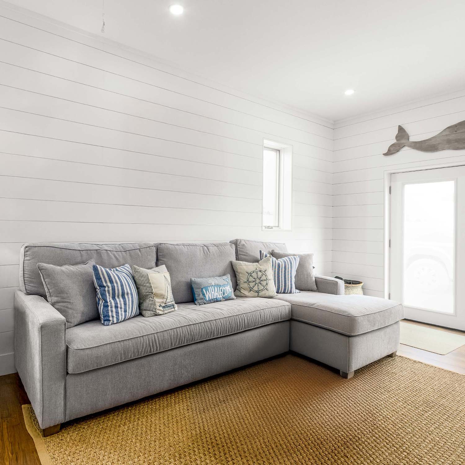 Primed White Wood Shiplap Boards (25 SF) - Image 7