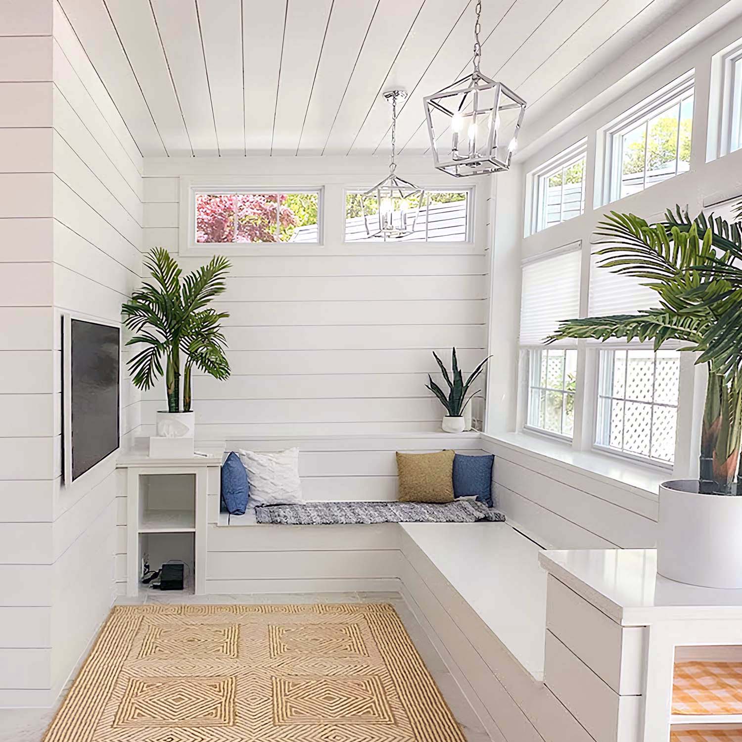 Primed White Wood Shiplap Boards (25 SF) - Image 8