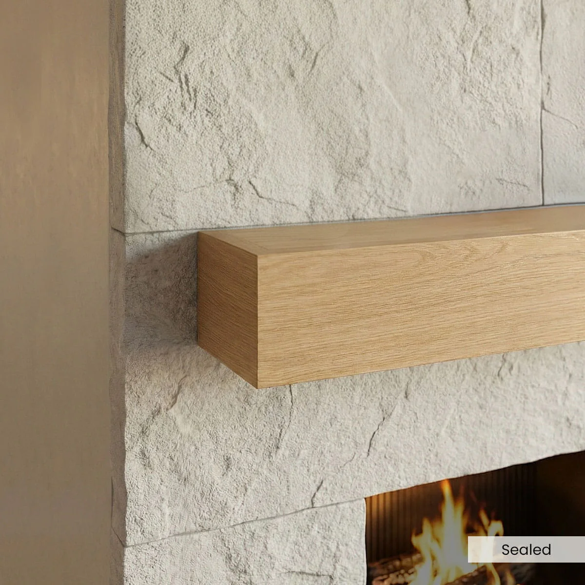 Modern White Oak Mantels - Image 10